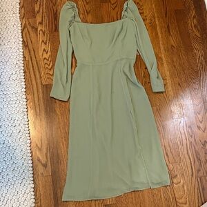 Aritzia Long Sleeve Dress in Soft Green